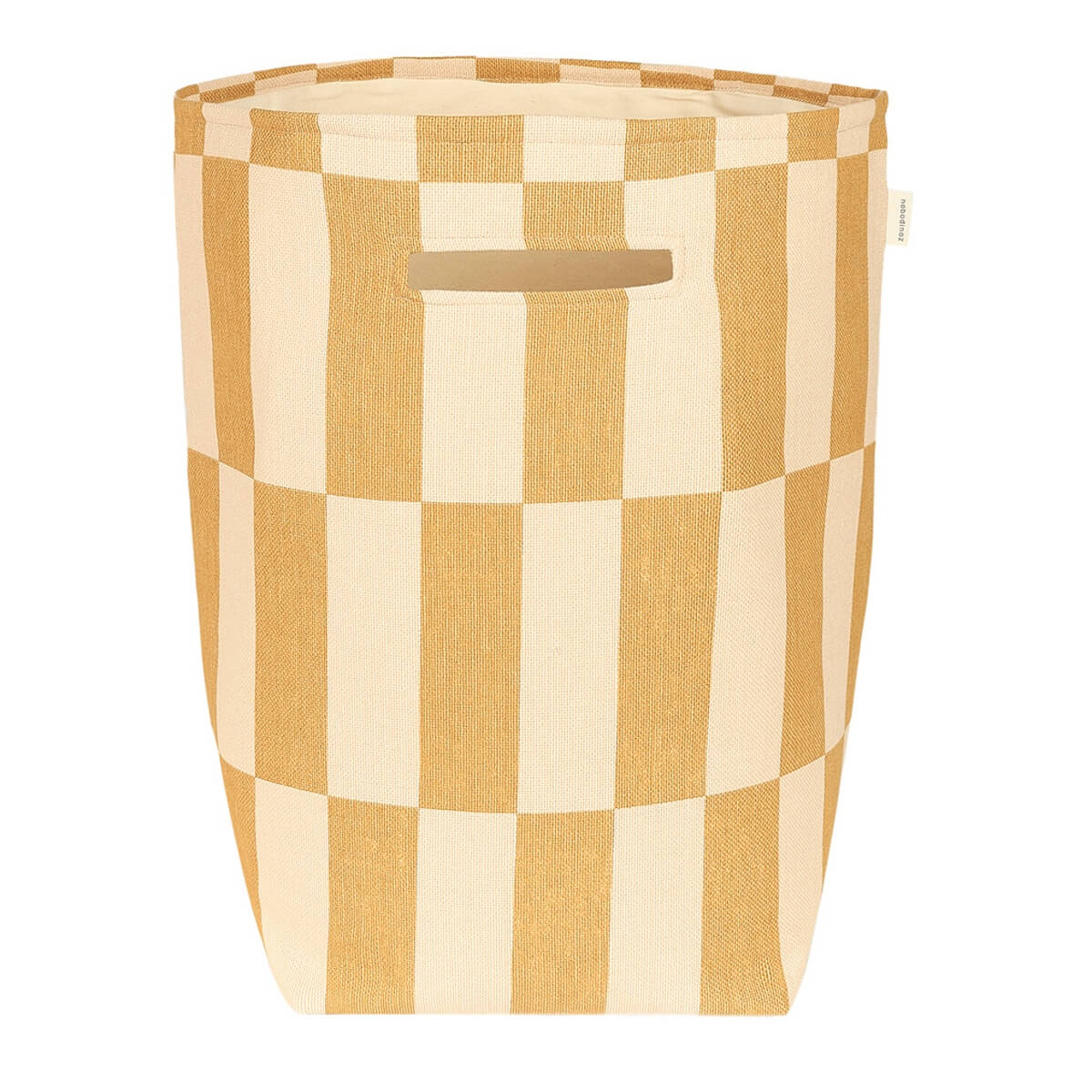 Cesta almacenamiento 44x56cm VIBES Nobodinoz  mustard and sand tiles
