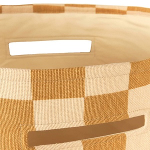 Cesta almacenamiento 44x56cm VIBES Nobodinoz  mustard and sand tiles