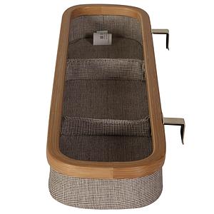 Cesta almacenamiento colgante 45x12x5cm HIP Quax