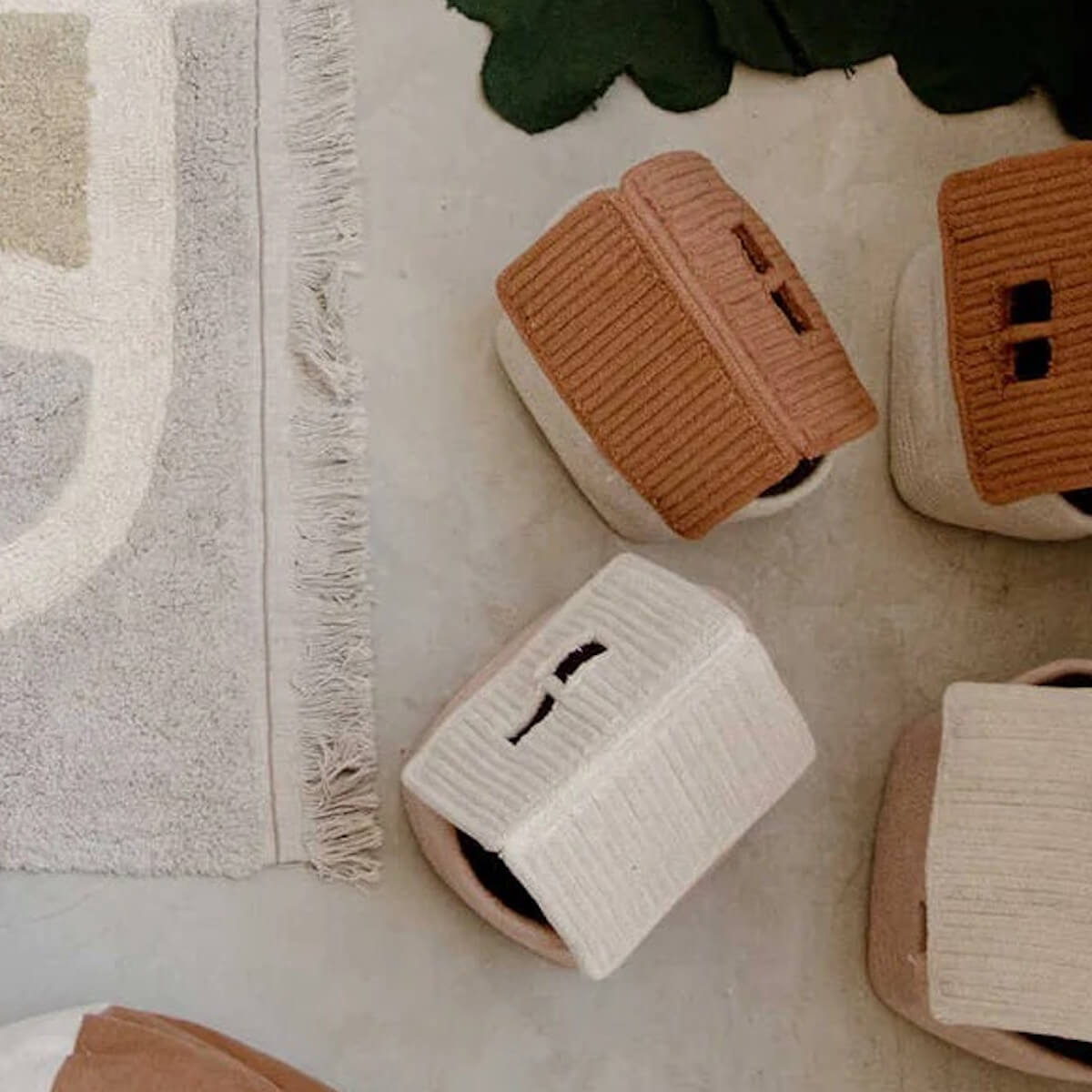 Cesta almacenamiento HOUSE Lorena Canals toffee