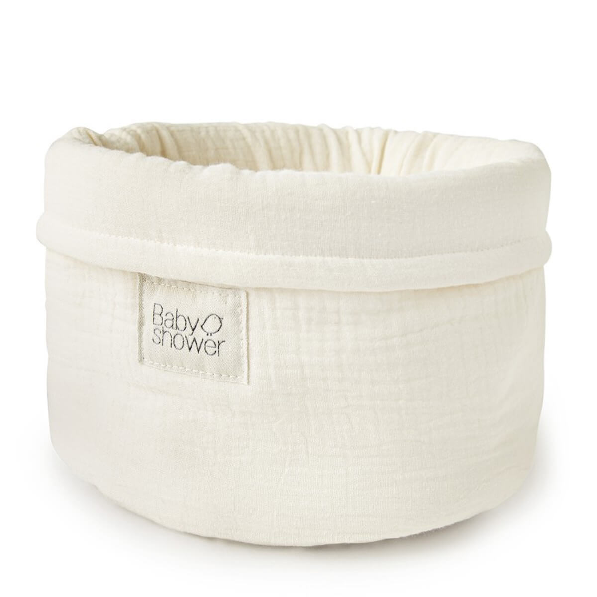 Cesta mediana Babyshower ivory powder