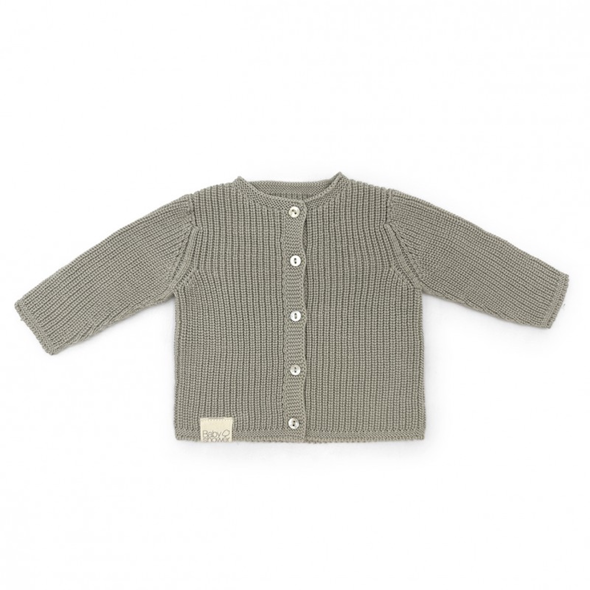 Chaqueta bebé 0-1m TRICOT Babyshower canalé dune