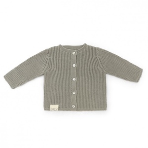 Chaqueta bebé 1-3m TRICOT Babyshower canalé dune