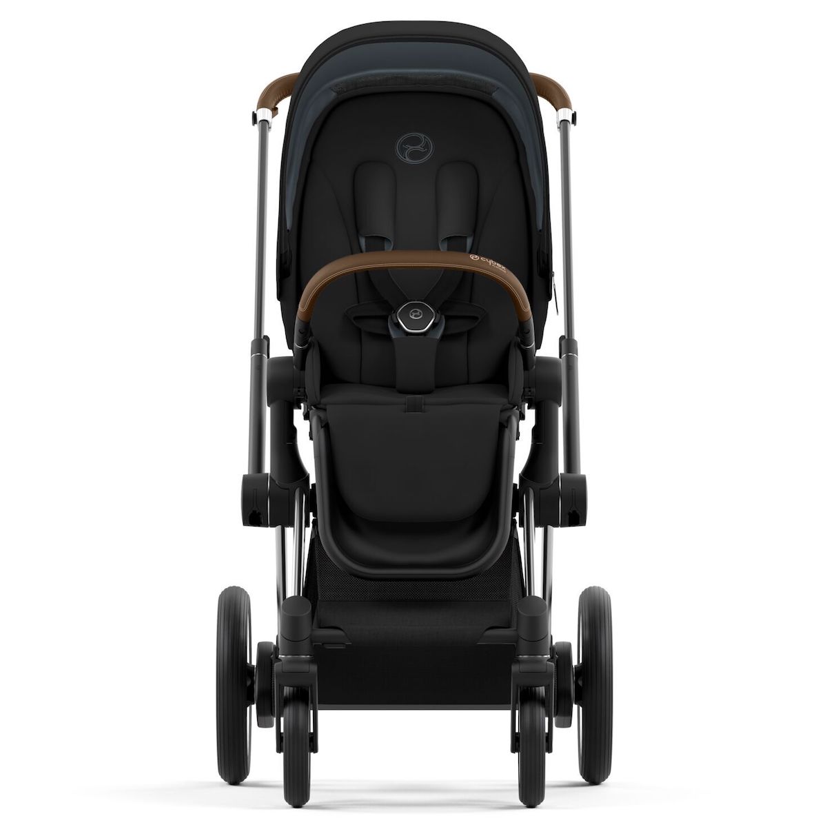 Chasis carrito eléctrico e-PRIAM Nueva Generación Cybex chrome-brown