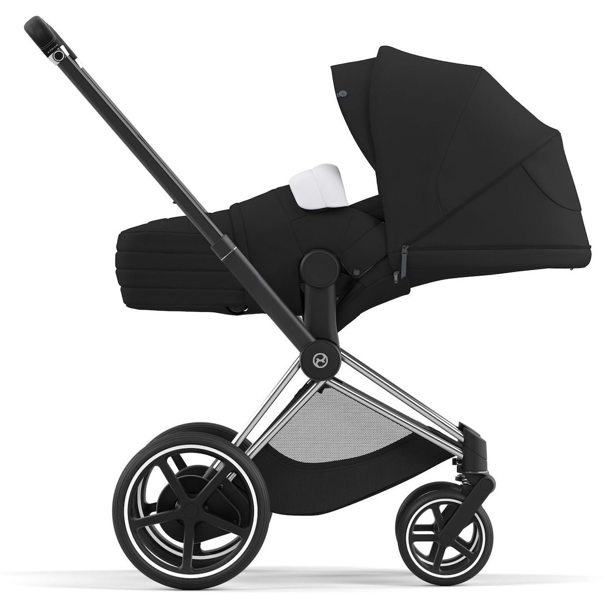 Chasis carrito eléctrico ePRIAM Nueva Generación Cybex chrome-black
