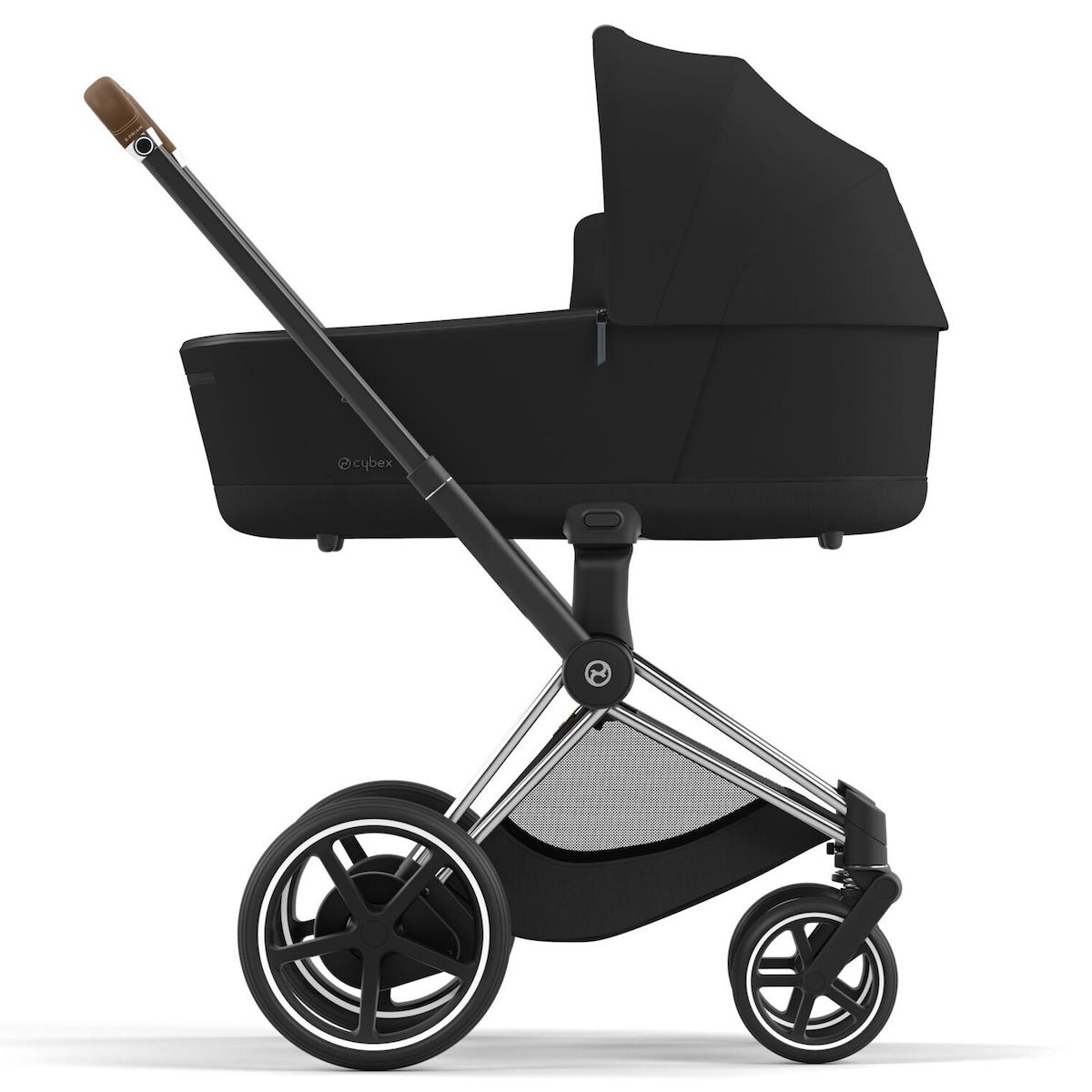 Chasis carrito eléctrico ePRIAM Nueva Generación Cybex chrome-brown
