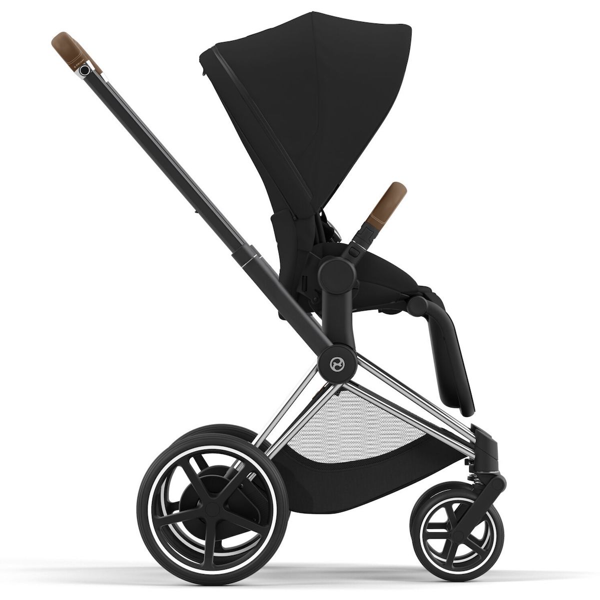 Chasis carrito eléctrico ePRIAM Nueva Generación Cybex chrome-brown
