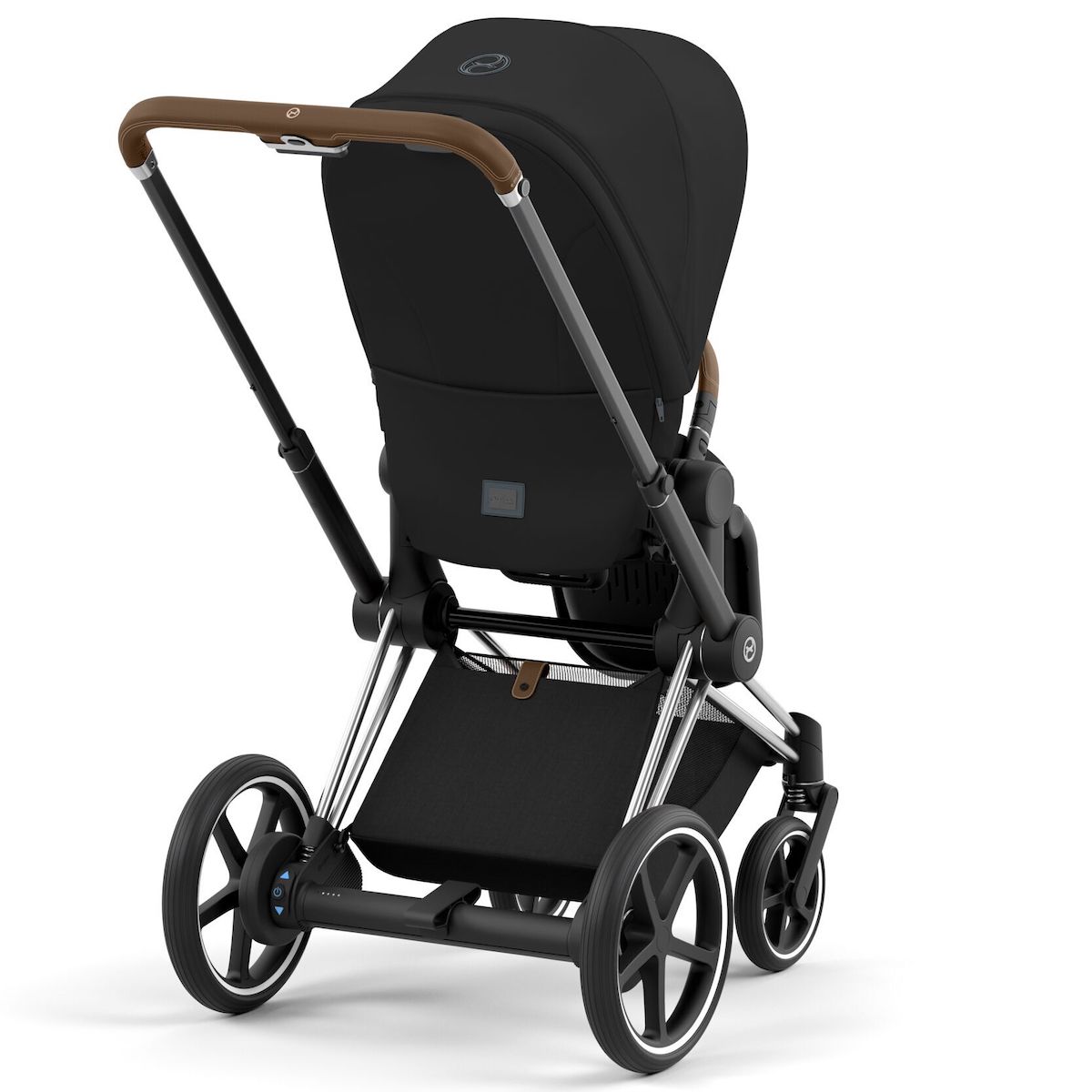 Chasis carrito eléctrico ePRIAM Nueva Generación Cybex chrome-brown