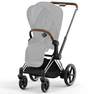 Chasis carrito eléctrico ePRIAM Nueva Generación Cybex chrome-brown