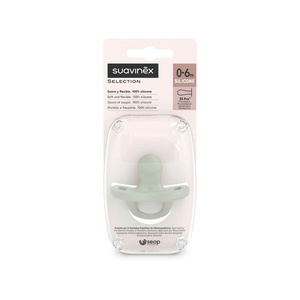Chupete silicona 0-6m COLOUR ESSENCE Suavinex verde