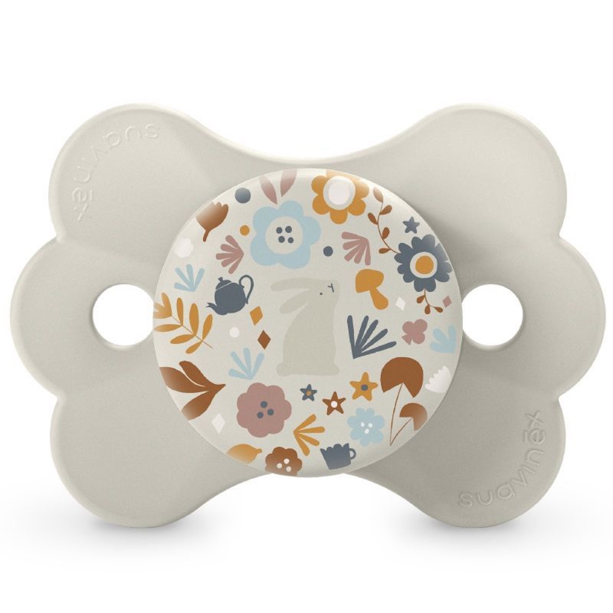 Chupete silicona 0-6m WONDERLAND Suavinex Butterfly Liberty beige