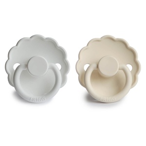 Chupetes silicona 0-6m 2uds DAISY Frigg Bright White-Cream