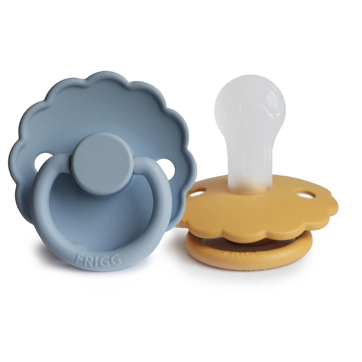 Chupetes silicona 0-6m 2uds DAISY Frigg Honey Gold-Glacier B