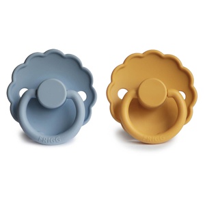 Chupetes silicona 6-18m 2uds DAISY Frigg Honey Gold-Glacier B