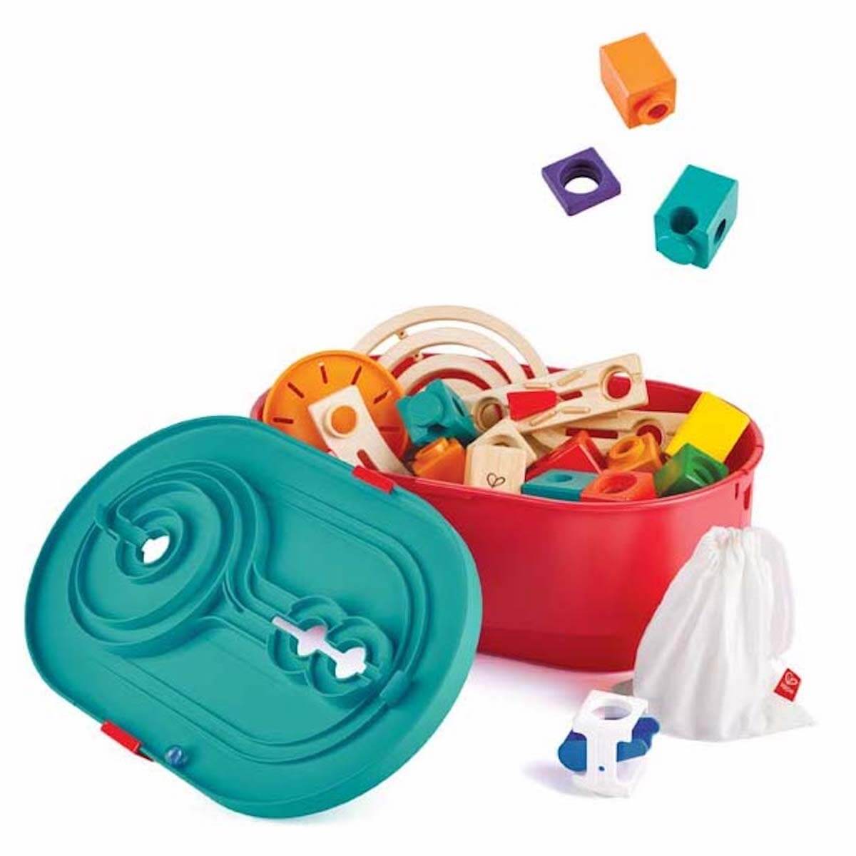 Circuito canicas QUADRILLA STACK TRACK BUCKET Hape