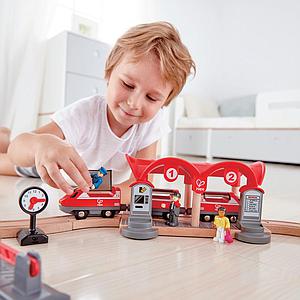 Circuito tren BUSY CITY RAIL Hape