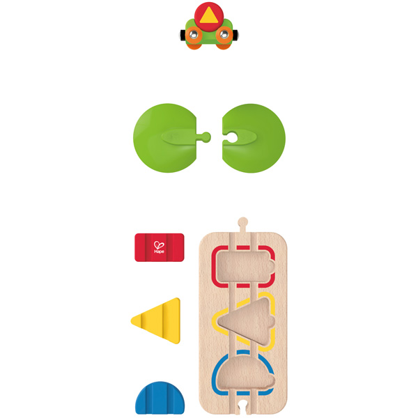 Circuito tren COLOR & SHAPE SORTING TRACK Hape