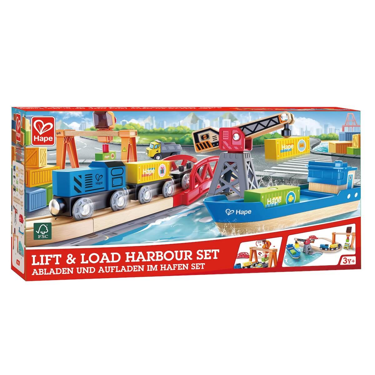 Circuito tren LIFT & LOAD HARBOUR Hape