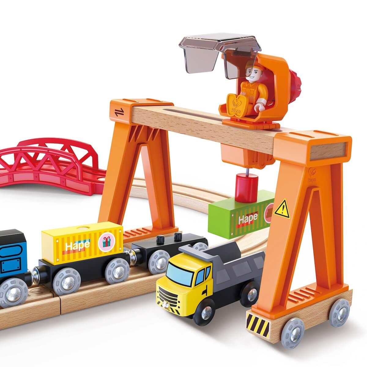 Circuito tren LIFT & LOAD HARBOUR Hape