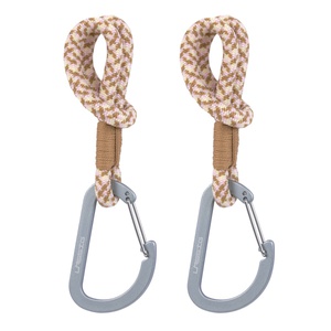 Clip mosquetón cochecito 2uds CASUAL Laessig camel vainilla