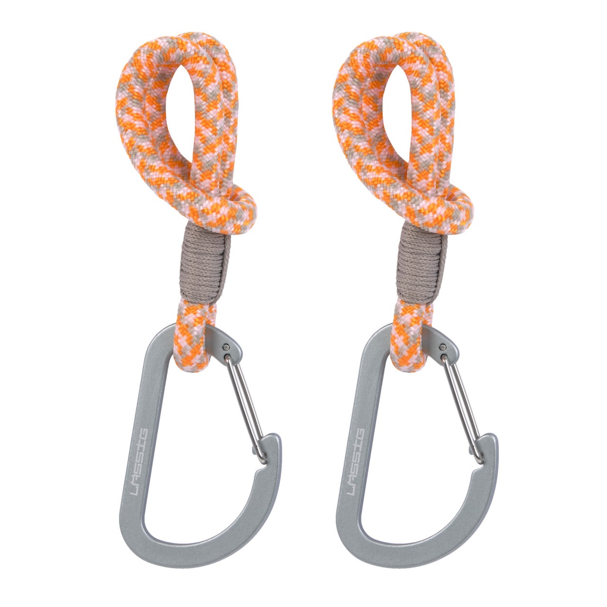 Clip mosquetón cochecito 2uds CASUAL Laessig naranja