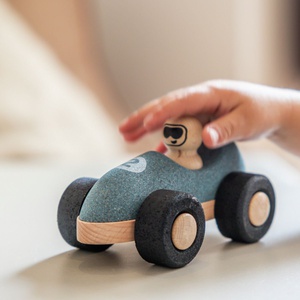 Coche carreras E-CORK Korko azul