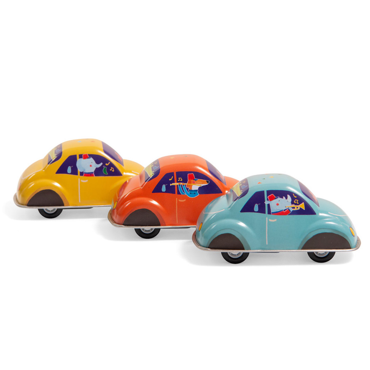Coche fricción LES JOUETS MÉTAL Moulin Roty azul
