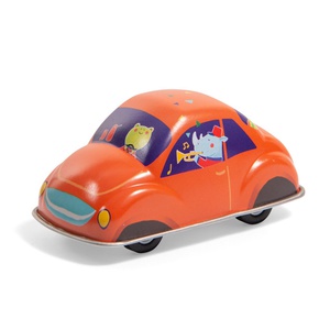 Coche fricción LES JOUETS MÉTAL Moulin Roty naranja