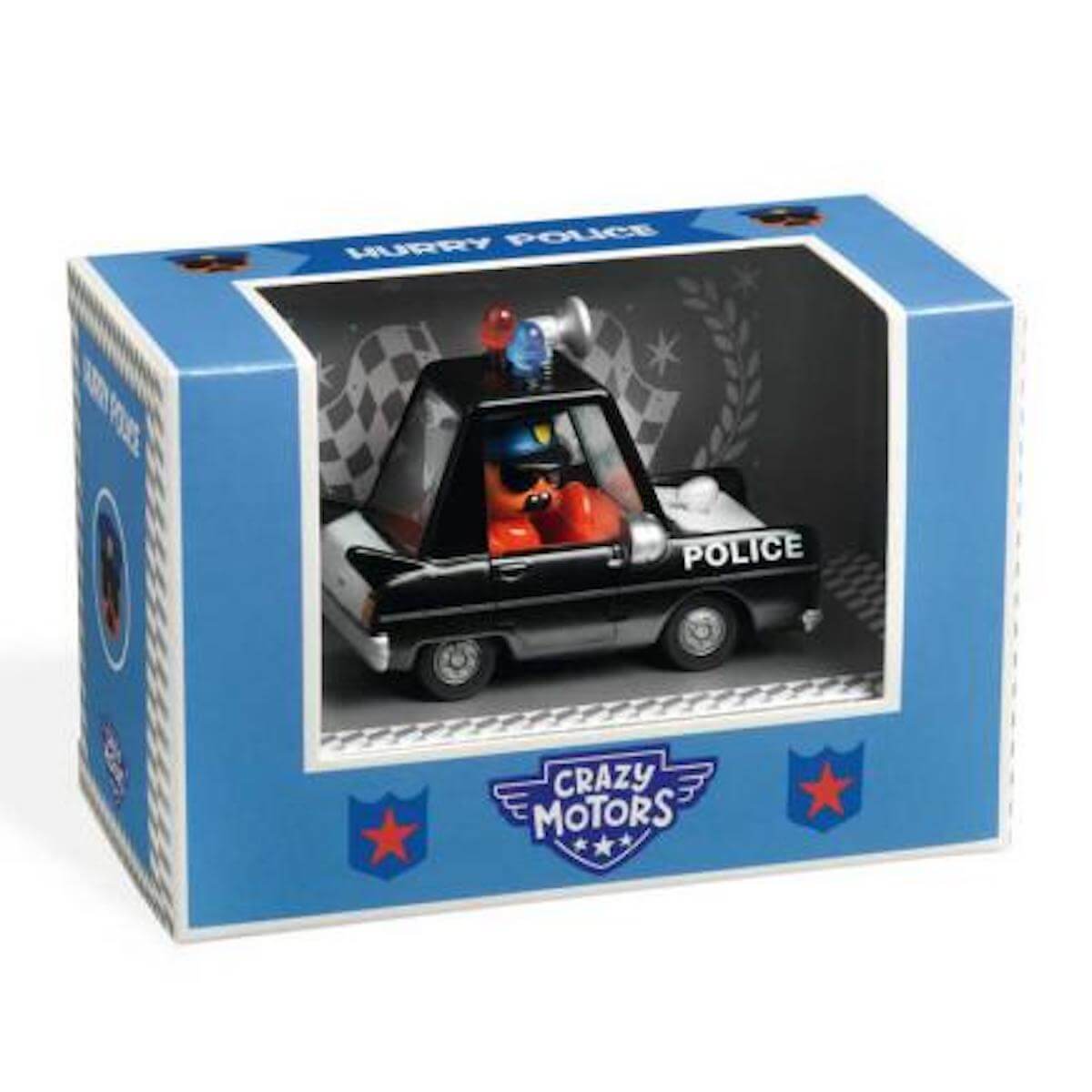 Coche Hurry Police CRAZY MOTORS Djeco