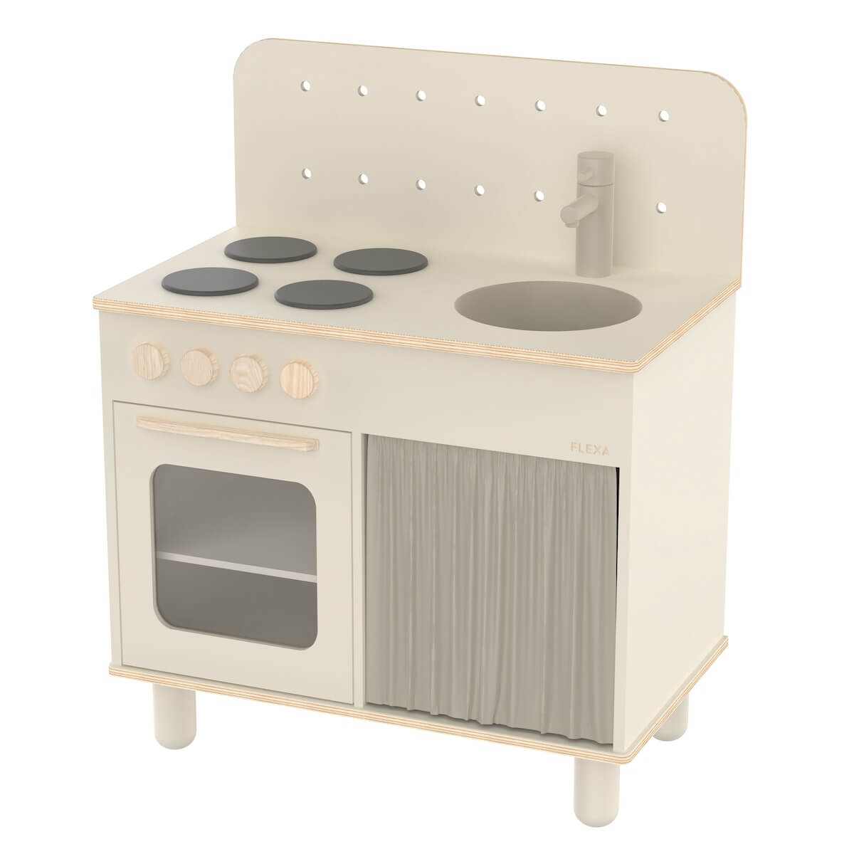 Cocina infantil PLAY Flexa crema