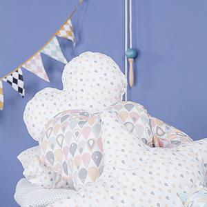 Cojín 23x34cm GOTAS GRANDES Abitare Kids azul-verde