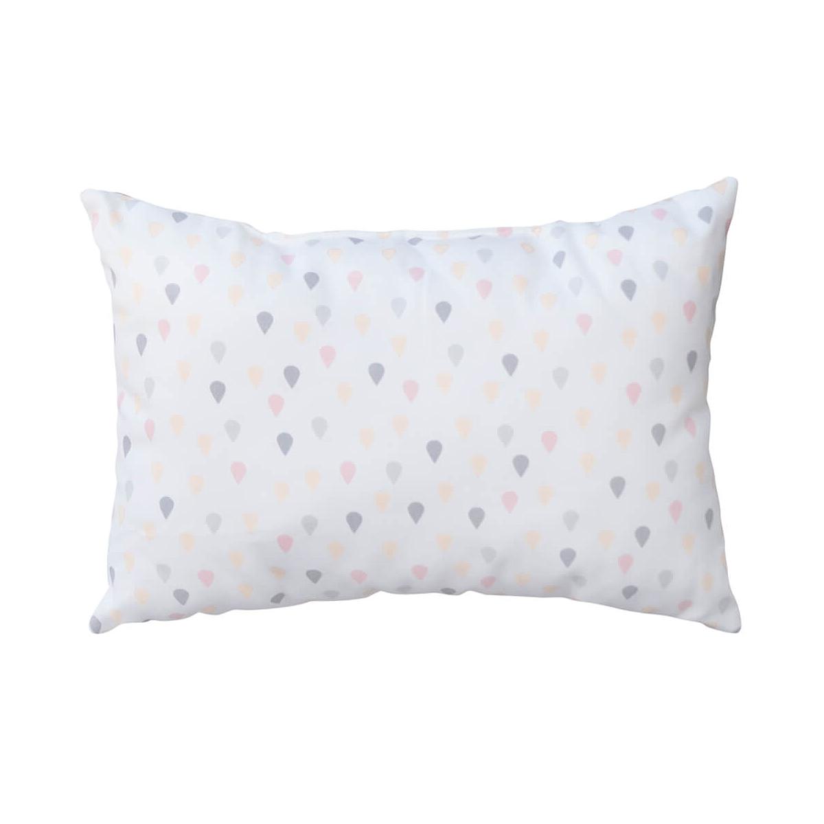 Cojín 23x34cm GOTAS PEQUEÑAS Abitare Kids rosa-amarillo