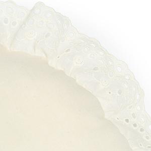 Cojín 28cm VERA Nobodinoz Eyelet Lace natural