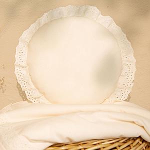 Cojín 28cm VERA Nobodinoz Eyelet Lace natural