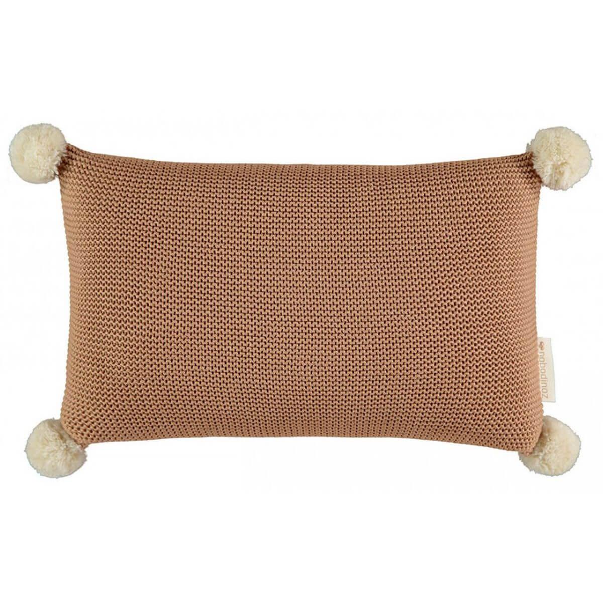 Cojín decorativo tricot 22x35cm SO NATURAL Nobodinoz biscuit