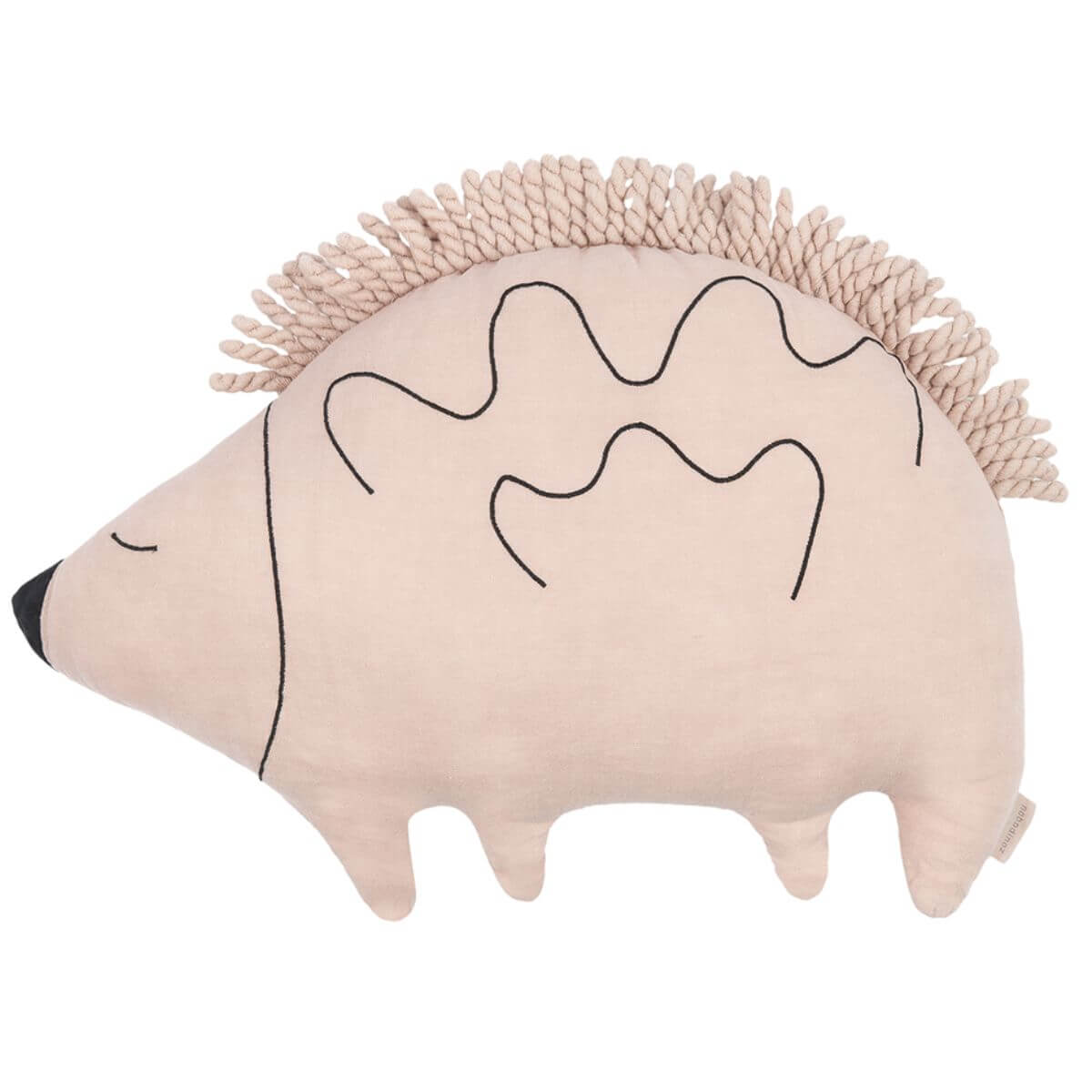 Cojín erizo Enzo FRENCH LINEN Nobodinoz mauve pink