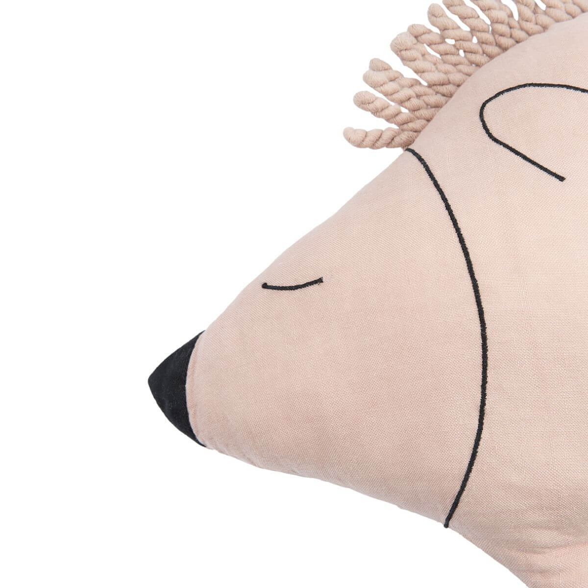 Cojín erizo Enzo FRENCH LINEN Nobodinoz mauve pink