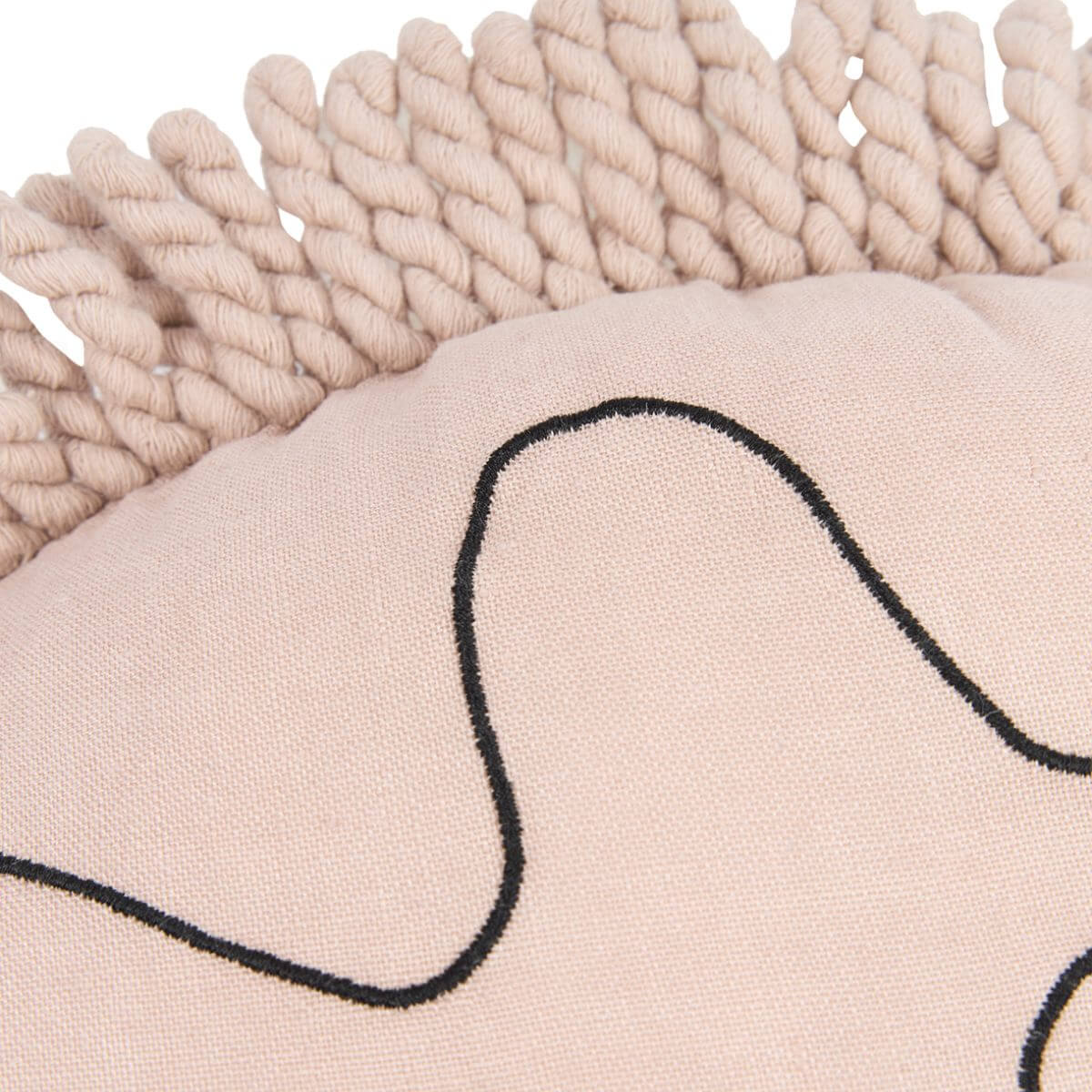 Cojín erizo Enzo FRENCH LINEN Nobodinoz mauve pink