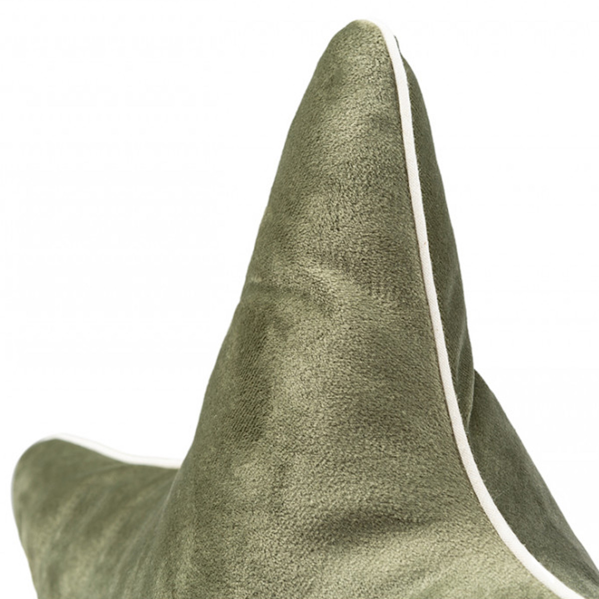 Cojín estrella terciopelo 40x40cm ARISTOTE Nobodinoz olive green