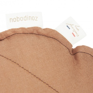 Cojín hoja 25x35cm LIN FRANÇAIS Nobodinoz noisette