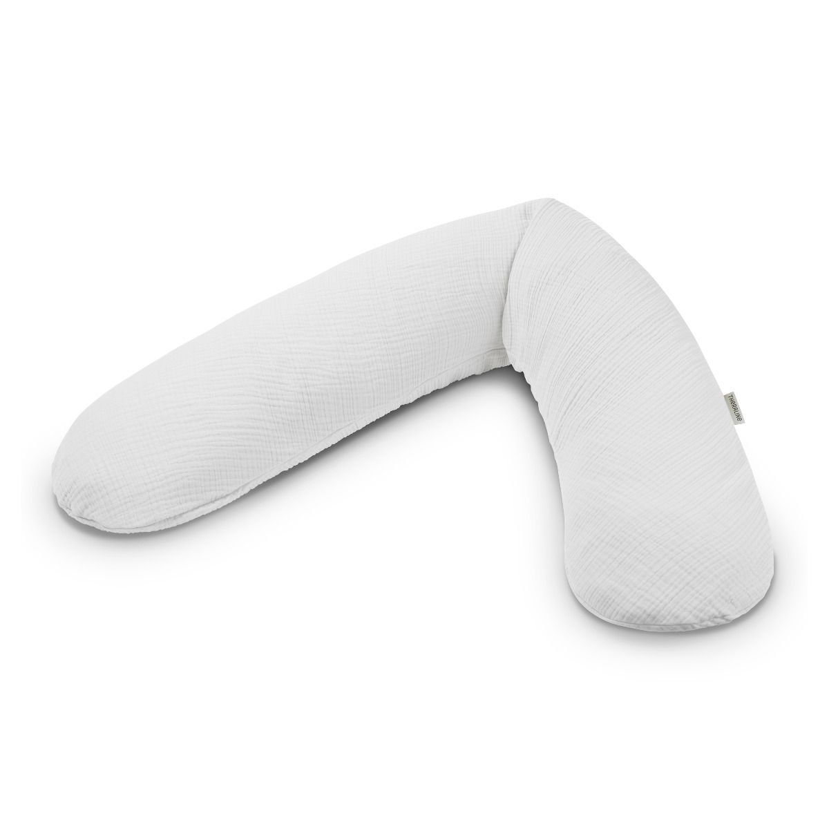 Cojín lactancia 190x40cm ORIGINAL Theraline Muselina light grey