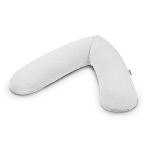 Cojín lactancia 190x40cm ORIGINAL Theraline Muselina light grey