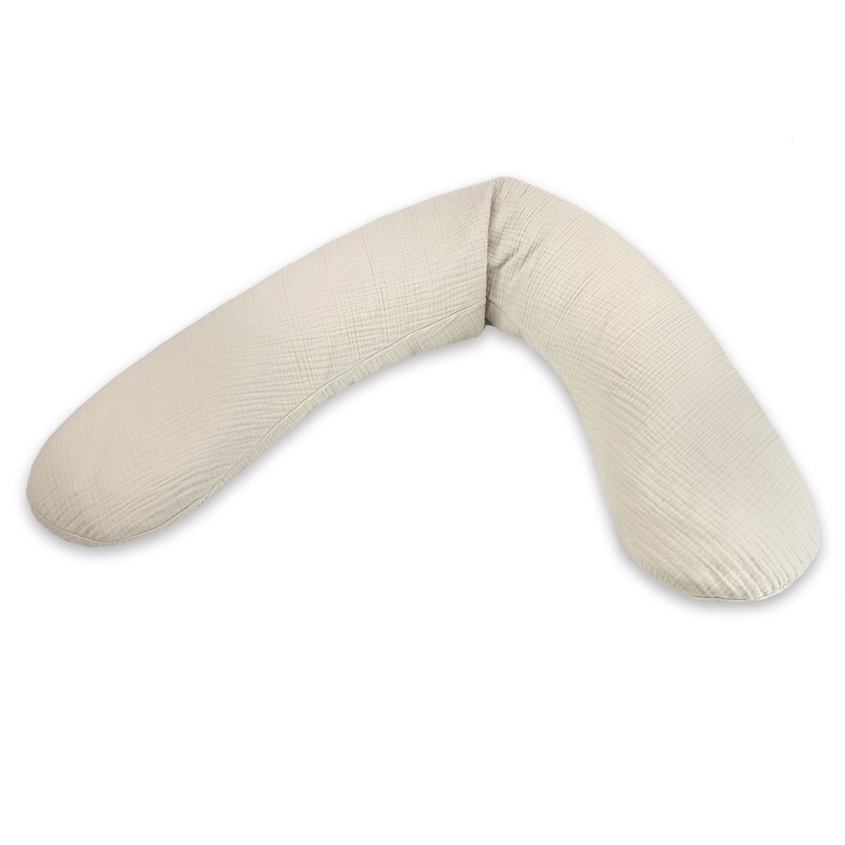Cojín lactancia 190x40cm ORIGINAL Theraline Muselina sandy beige