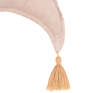 Cojín luna 36x32cm FRENCH LINEN Nobodinoz mauve pink