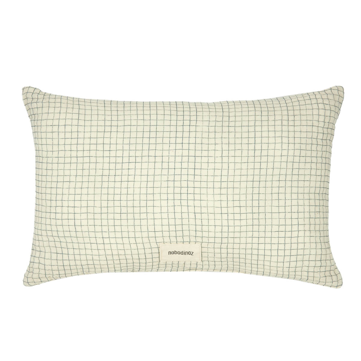 Cojín rectangular 35x23cm WABI-SABI Nobodinoz blue grid