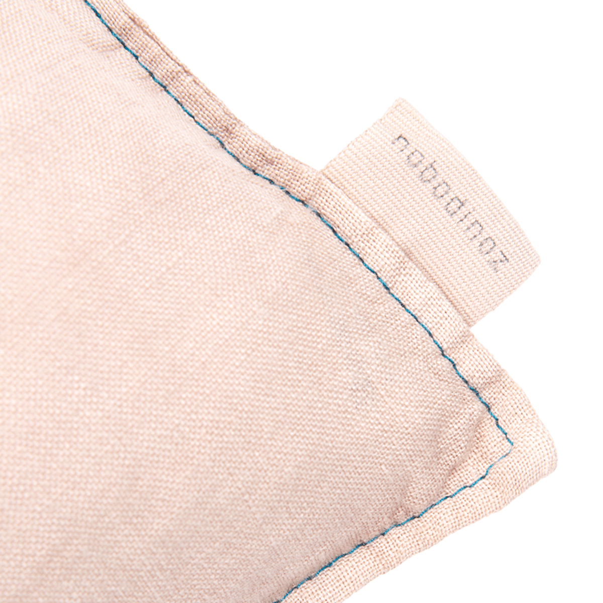 Cojín rectangular 50x30cm FRENCH LINEN Nobodinoz bordado mauve pink