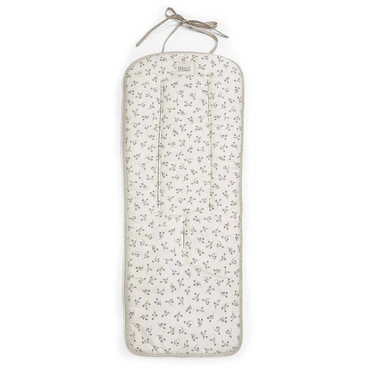 Colchoneta cochecito UNIVERSAL Babyshower canvas olive bloom