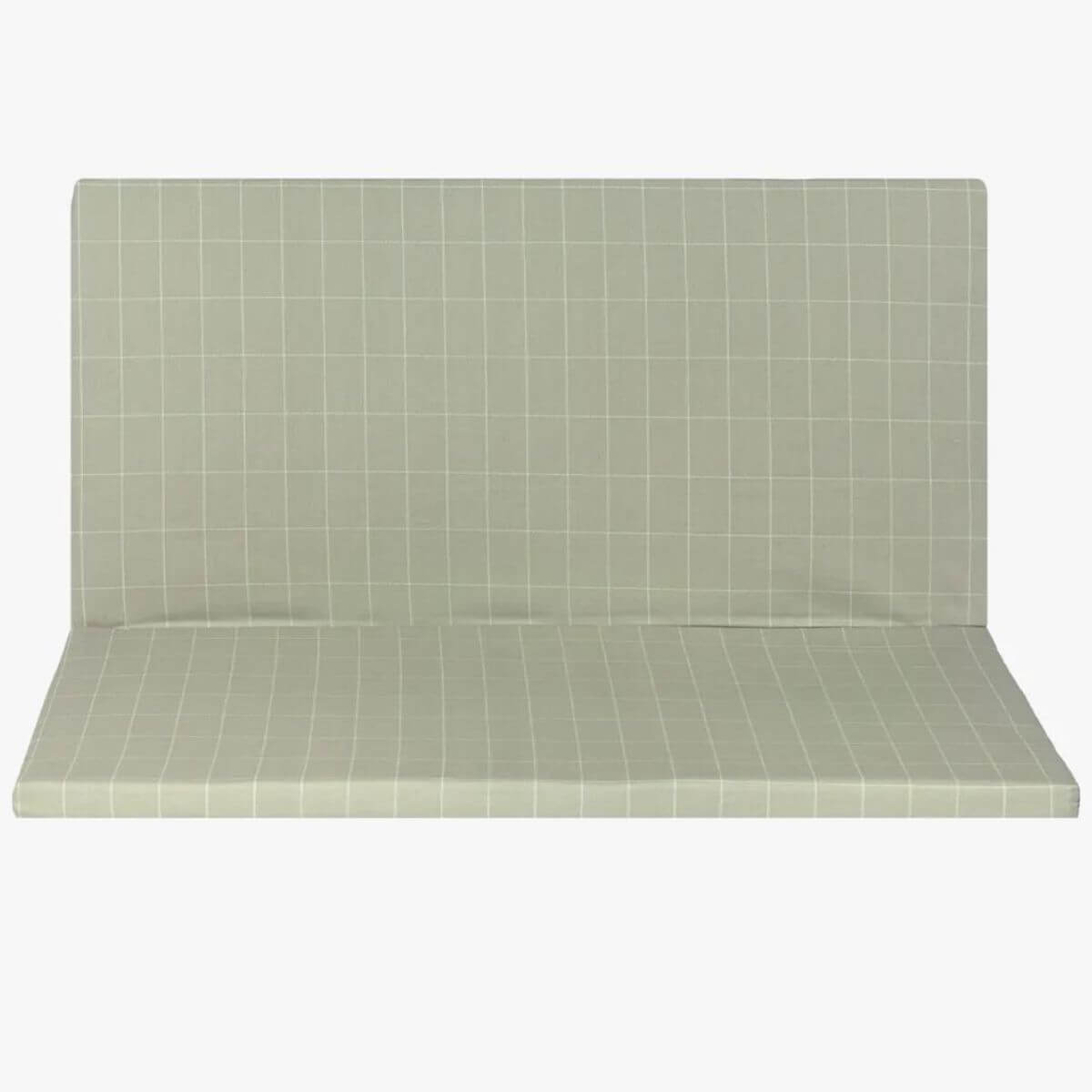 Colchoneta plegable PLAYGROUND Nobodinoz green grid