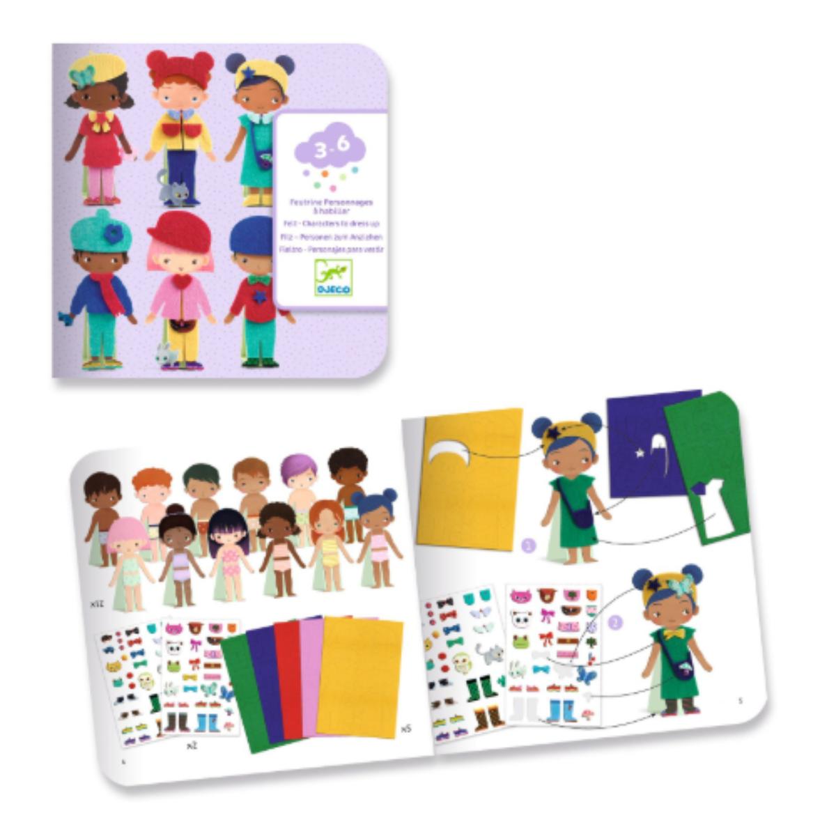 Collage VESTIR CON FIELTRO Djeco