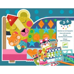 Colorear con plantilla PERO DIVERTIDO Djeco